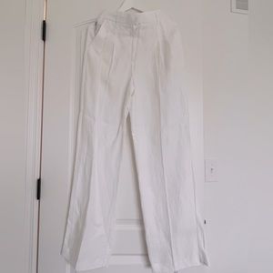 Aritzia Effortless Linen Pant - Size 6 - Light Birch